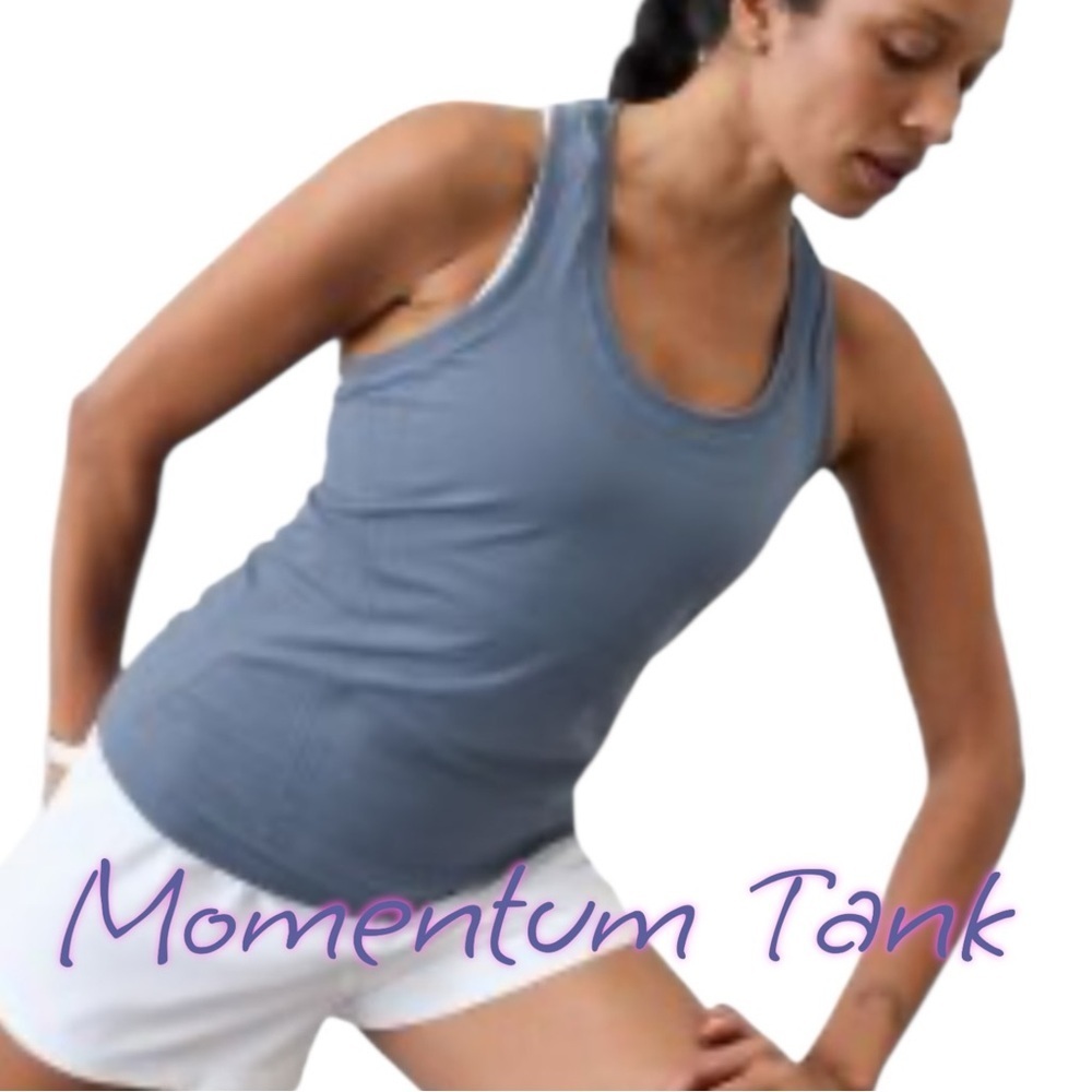 ATHLETA Momentum Seamless Tank - Plus 1X Shadow Blue